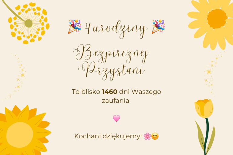 4-te urodziny Bezpiecznej Przystani!